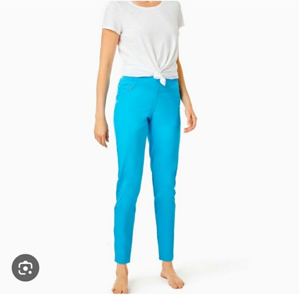 Nwt Lilly Pulitzer UPF 50+ Luxletic 28" Run Around Pant Blue small